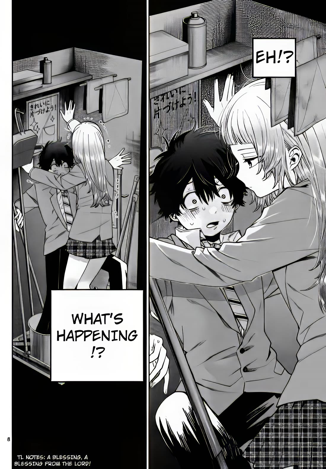 Momose Akira's First Love is a Failure. Chapter 11 page 8 - Chapter 11: Heart thumping at zero distance