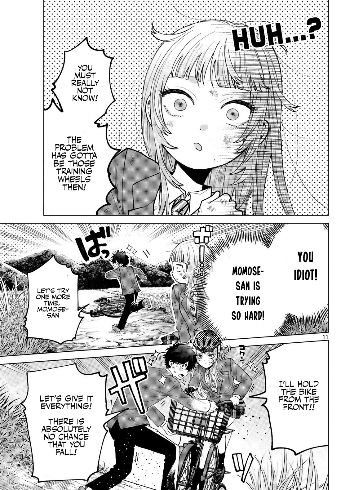 Momose Akira's First Love is a Failure. Chapter 12 page 11 - Chapter 12: The Tribulations of the Bicycle