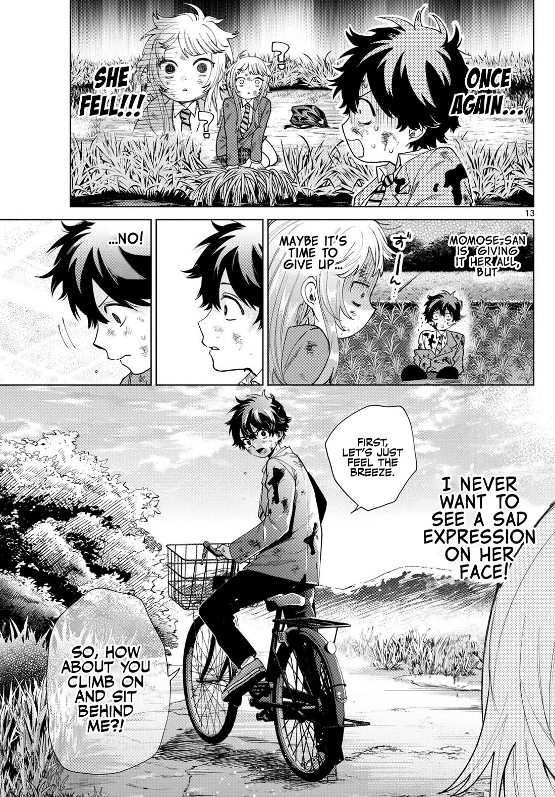 Momose Akira's First Love is a Failure. Chapter 12 page 13 - Chapter 12: The Tribulations of the Bicycle