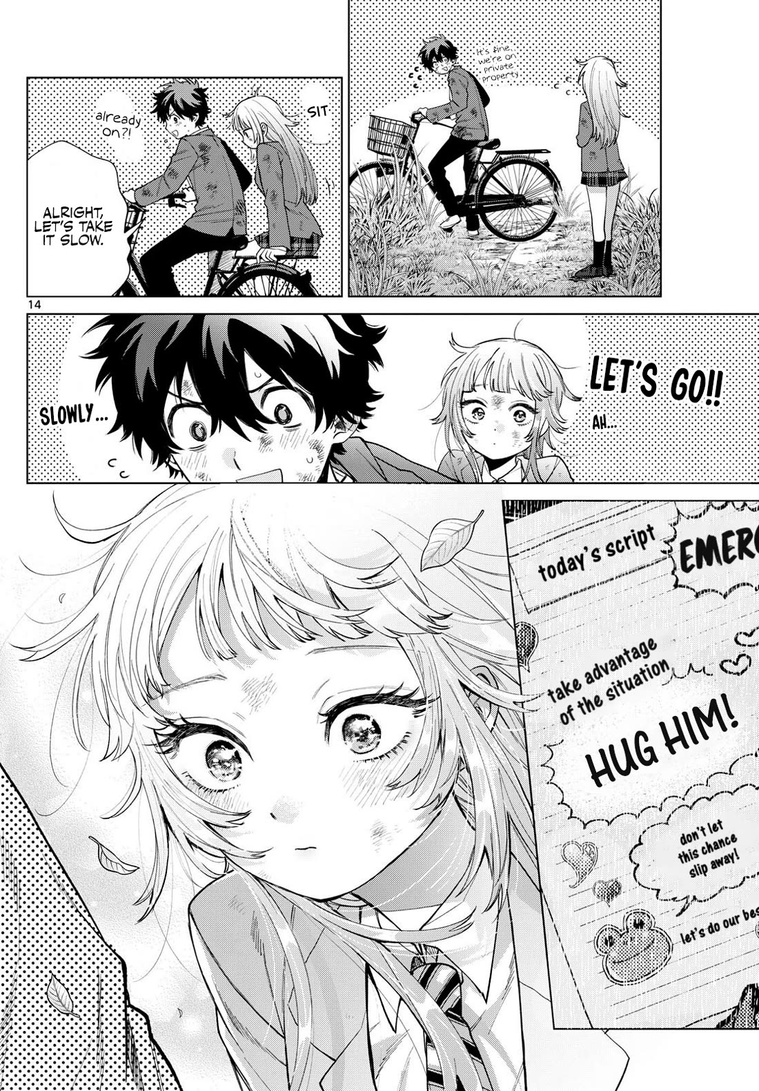 Momose Akira's First Love is a Failure. Chapter 12 page 14 - Chapter 12: The Tribulations of the Bicycle