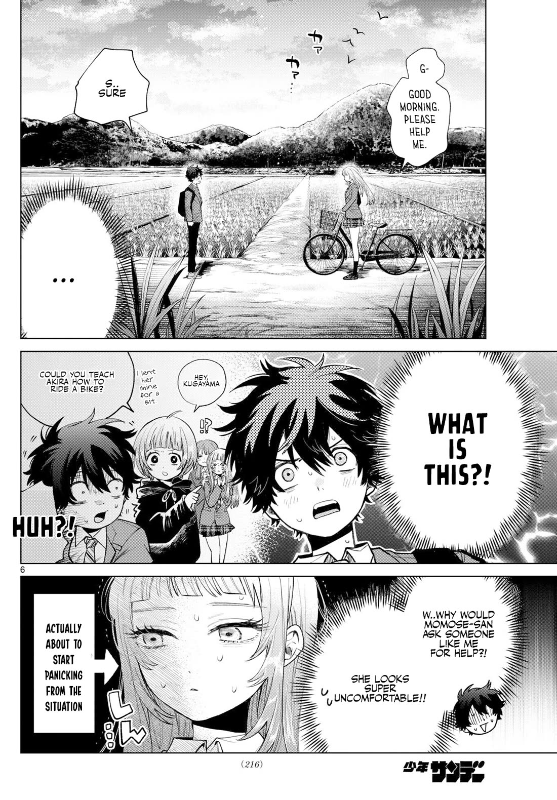 Momose Akira's First Love is a Failure. Chapter 12 page 6 - Chapter 12: The Tribulations of the Bicycle