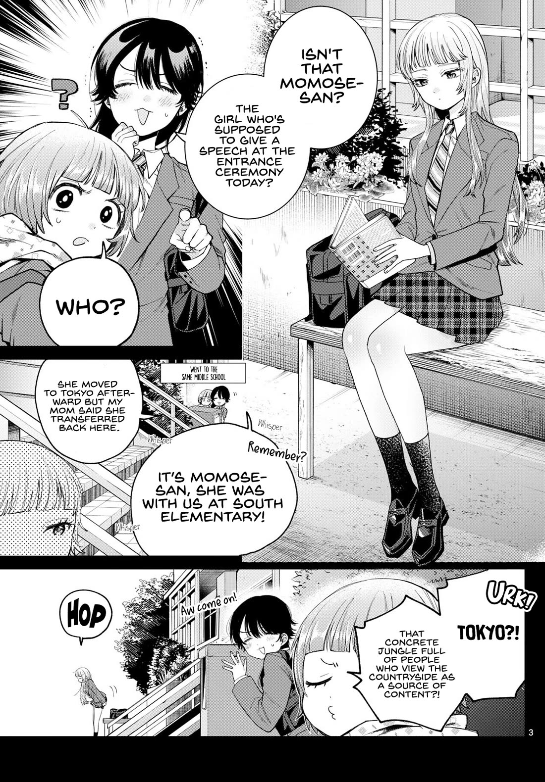 Momose Akira's First Love is a Failure. Chapter 14 page 3 - Chapter 14: Budding Friendship