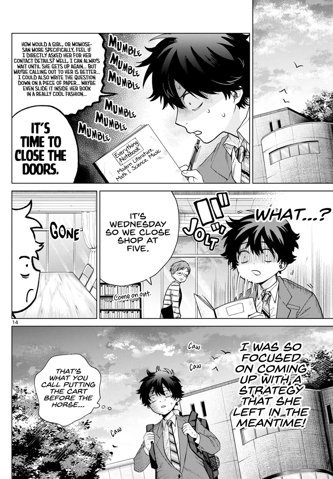 Momose Akira's First Love is a Failure. Chapter 15 page 14 - Chapter 15: Library Mission