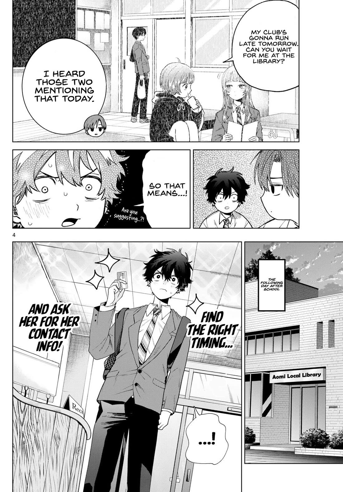 Momose Akira's First Love is a Failure. Chapter 15 page 4 - Chapter 15: Library Mission