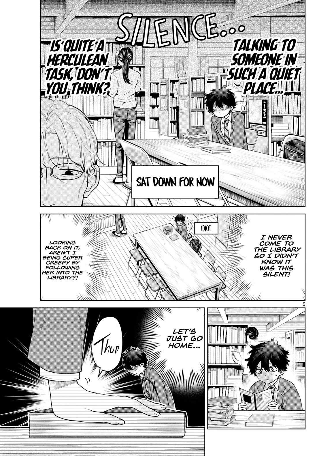 Momose Akira's First Love is a Failure. Chapter 15 page 5 - Chapter 15: Library Mission