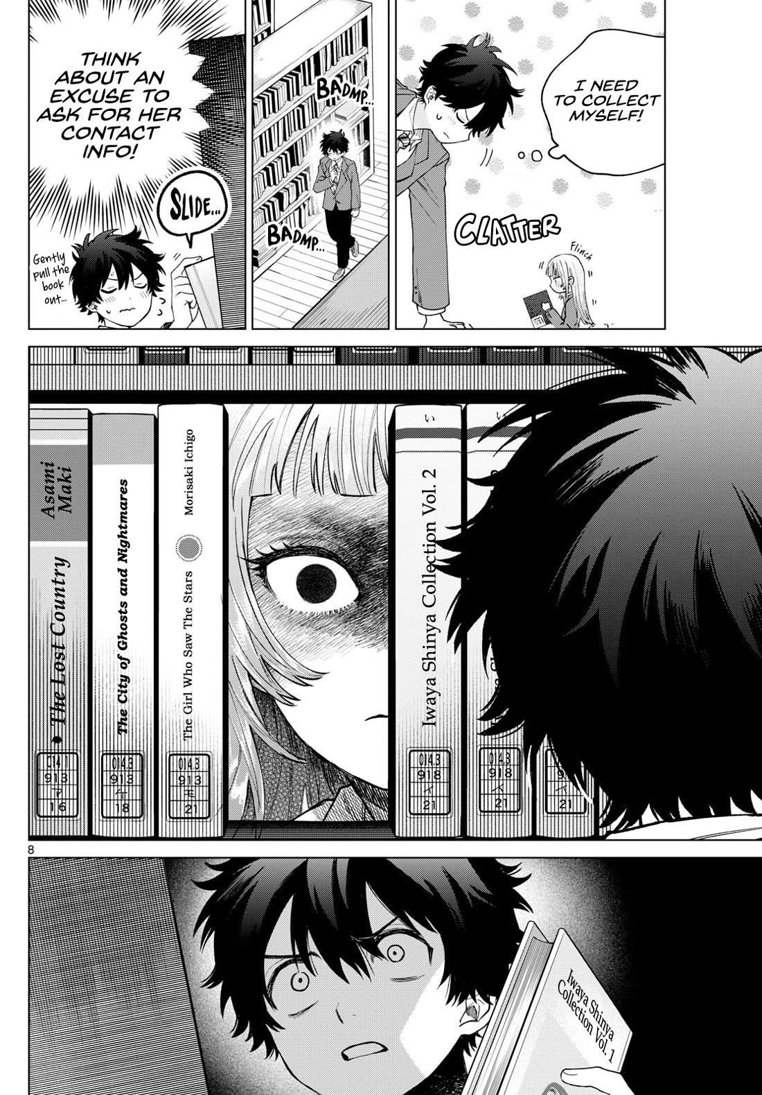 Momose Akira's First Love is a Failure. Chapter 15 page 8 - Chapter 15: Library Mission