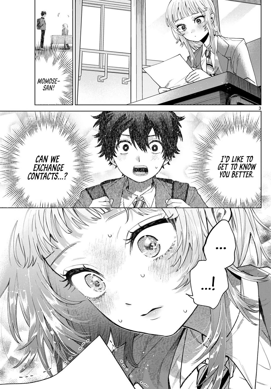 Momose Akira's First Love is a Failure. Chapter 16 page 3 - Chapter 16: Positivity Runs Amok