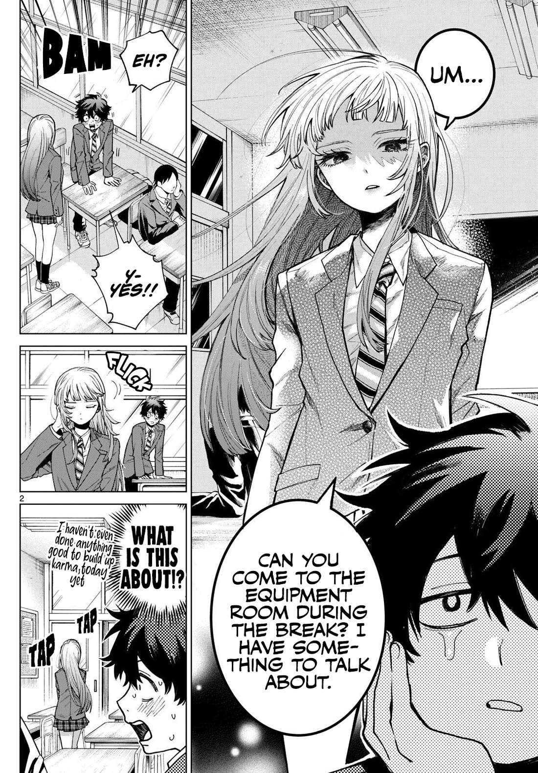 Momose Akira's First Love is a Failure. Chapter 2 page 2 - Chapter 2: Everything is going wrong