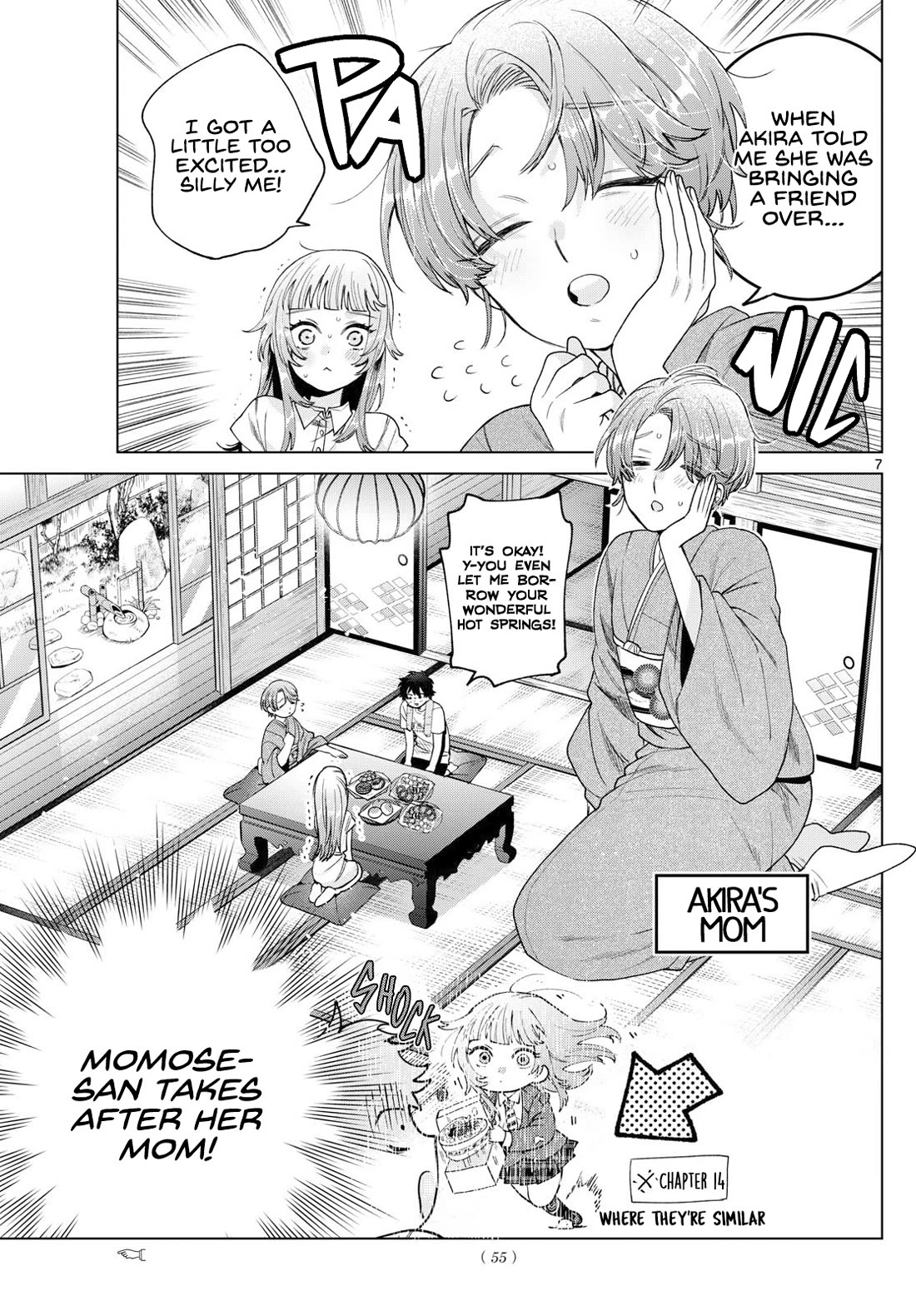 Momose Akira's First Love is a Failure. Chapter 28 page 7 - Chapter 28: Meeting the Scary Mom