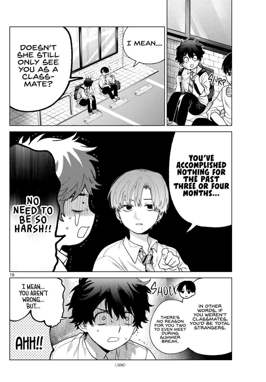 Momose Akira's First Love is a Failure. Chapter 36 page 16 - Chapter 36: Heartbeats and Pains, Coming and Going