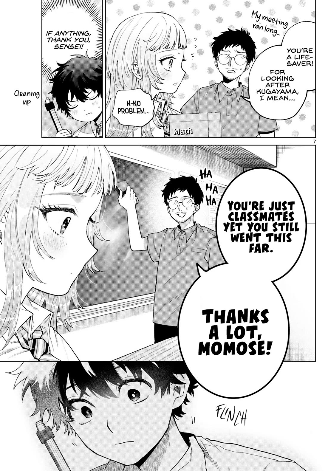 Momose Akira's First Love is a Failure. Chapter 36 page 7 - Chapter 36: Heartbeats and Pains, Coming and Going