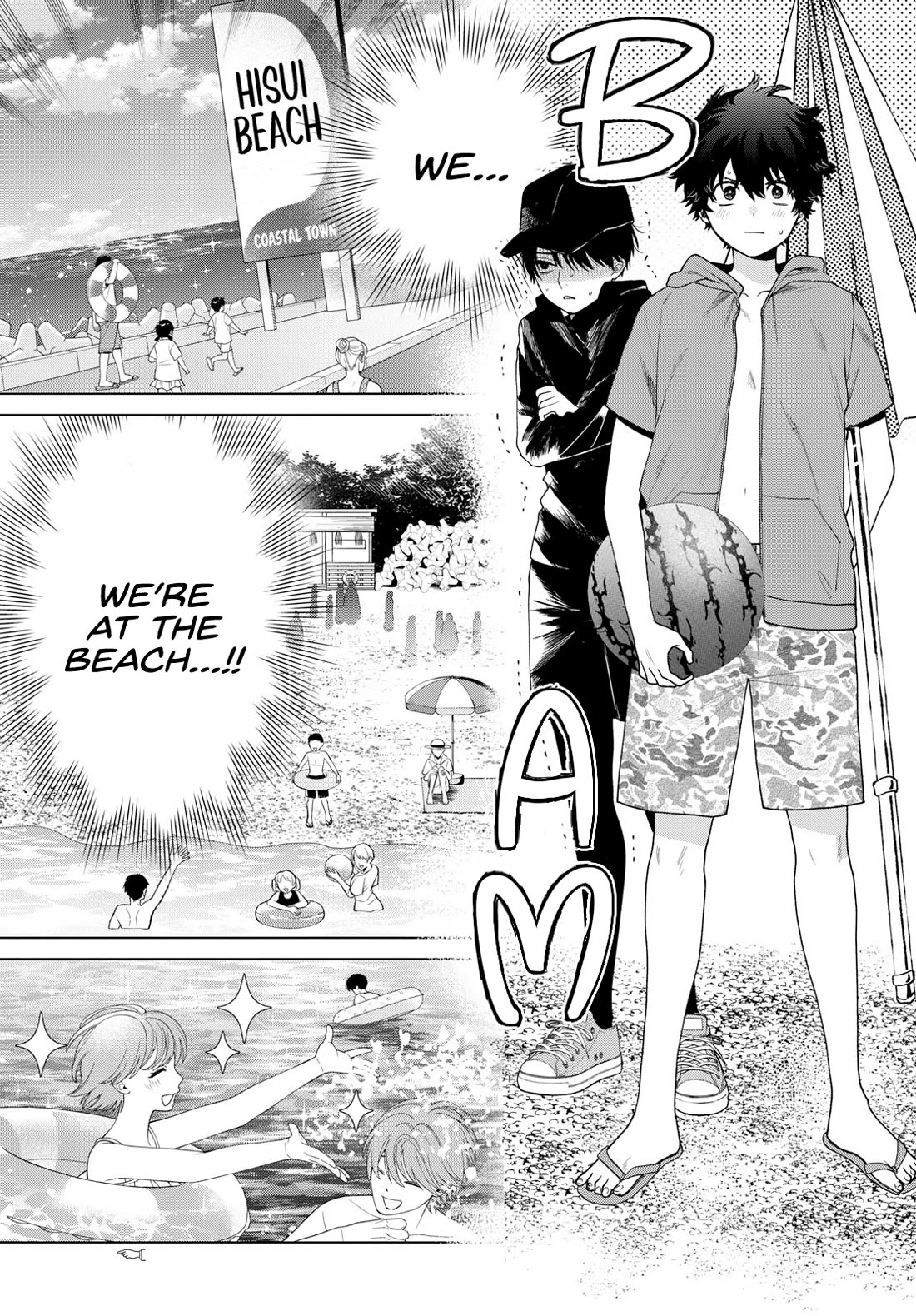 Momose Akira's First Love is a Failure. Chapter 37 page 3 - Chapter 37: Chilling at the Midsummer Beach