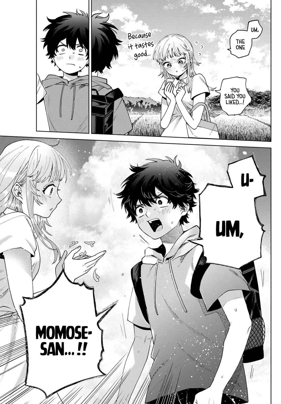 Momose Akira's First Love is a Failure. Chapter 39 page 13 - Chapter 39: Mustering Courage Under The Blue Sky