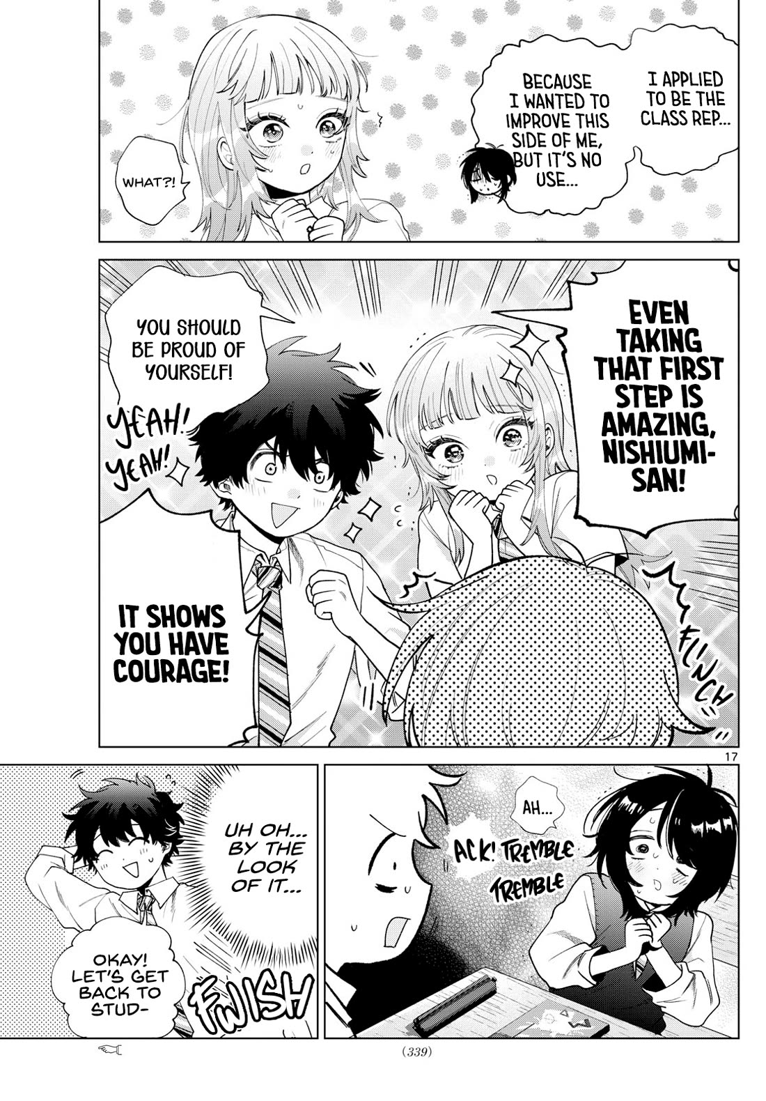 Momose Akira's First Love is a Failure. Chapter 41 page 17 - Chapter 41: Studying With the Class Rep