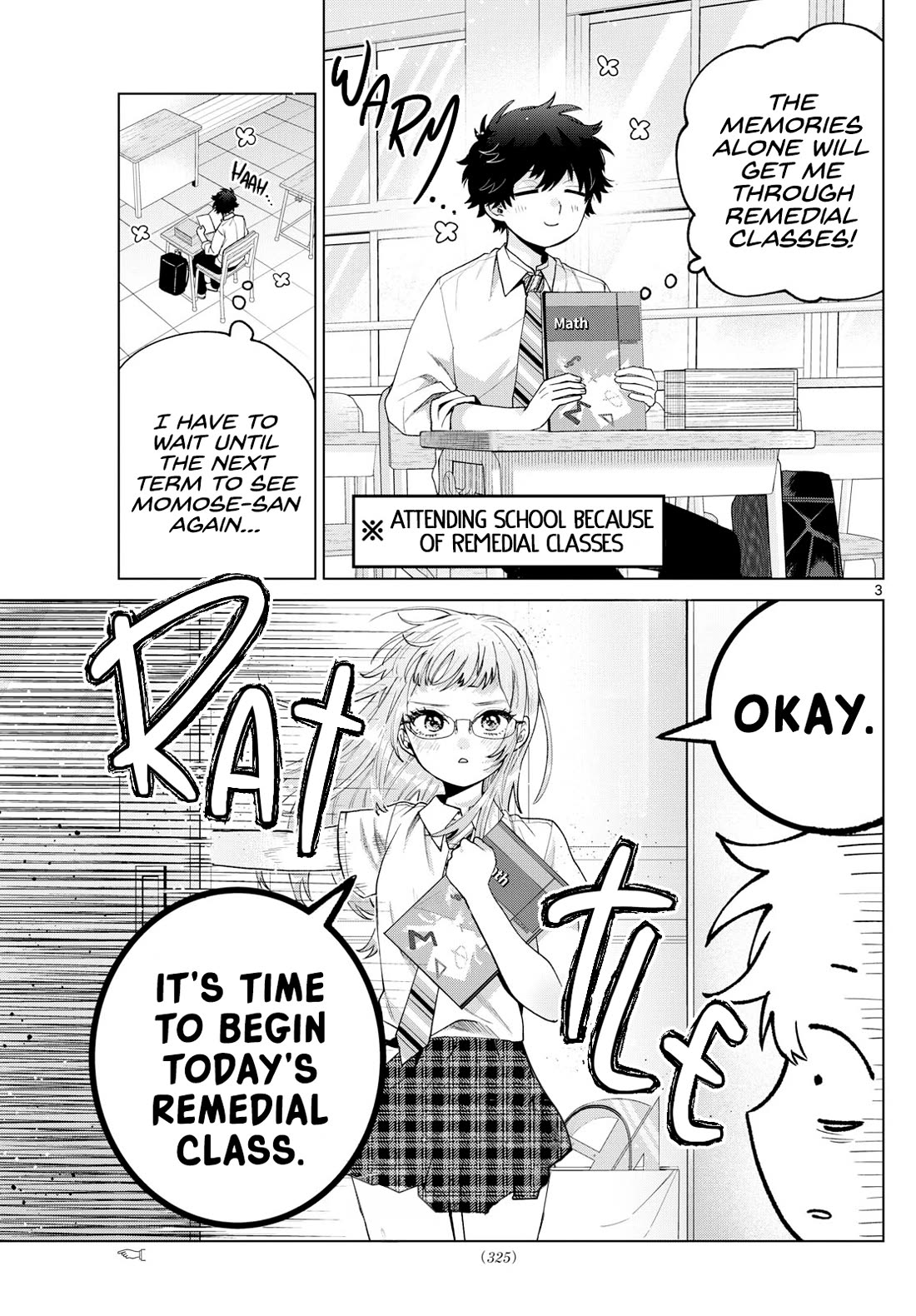 Momose Akira's First Love is a Failure. Chapter 41 page 3 - Chapter 41: Studying With the Class Rep
