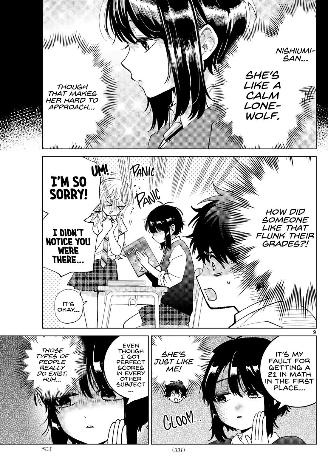 Momose Akira's First Love is a Failure. Chapter 41 page 9 - Chapter 41: Studying With the Class Rep