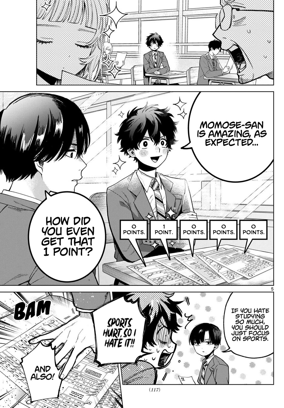 Momose Akira's First Love is a Failure. Chapter 6 page 5 - Chapter 6: A class with a ridiculously high difficulty level.