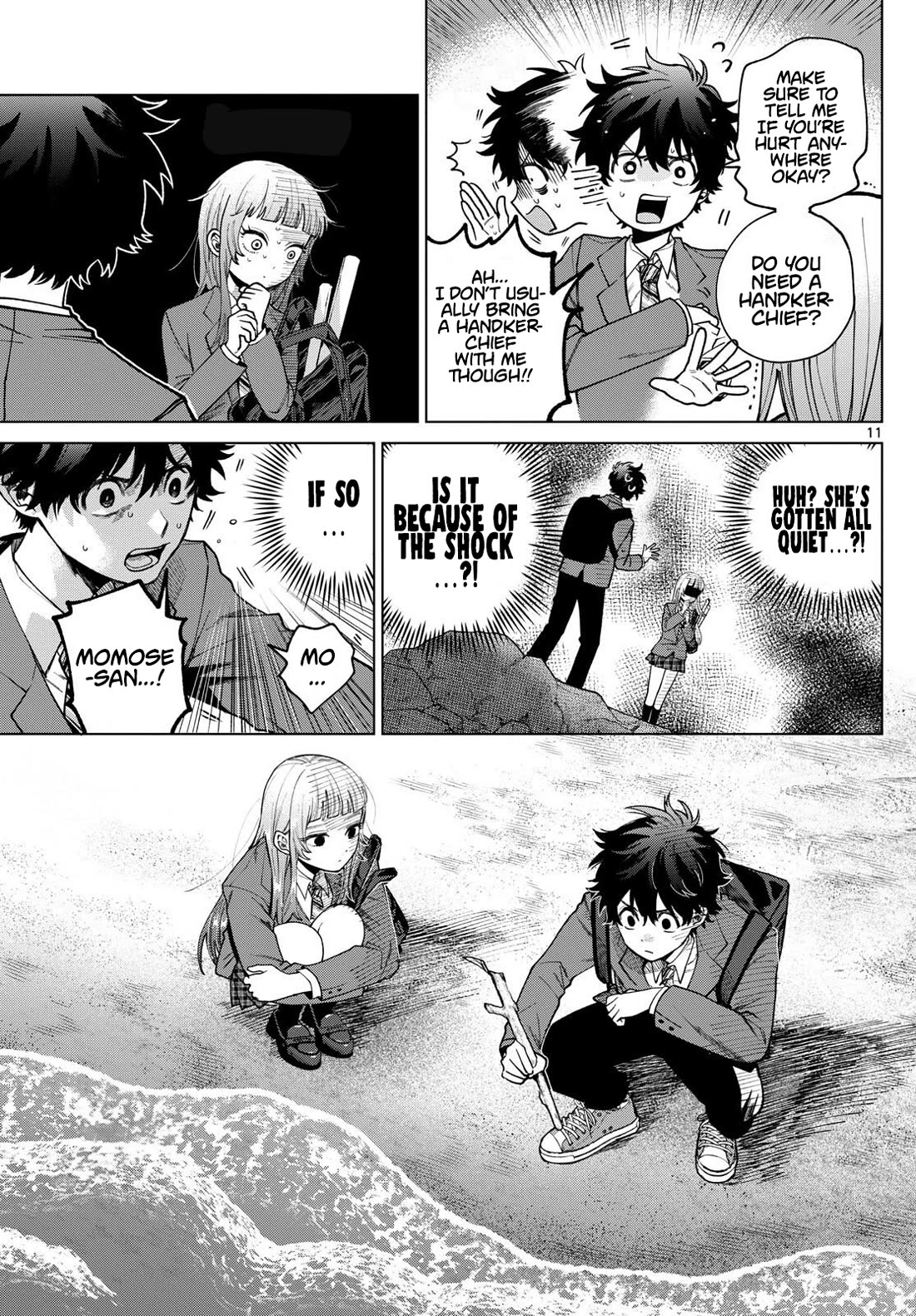 Momose Akira's First Love is a Failure. Chapter 7 page 11 - Chapter 7: Improvising by the Seaside