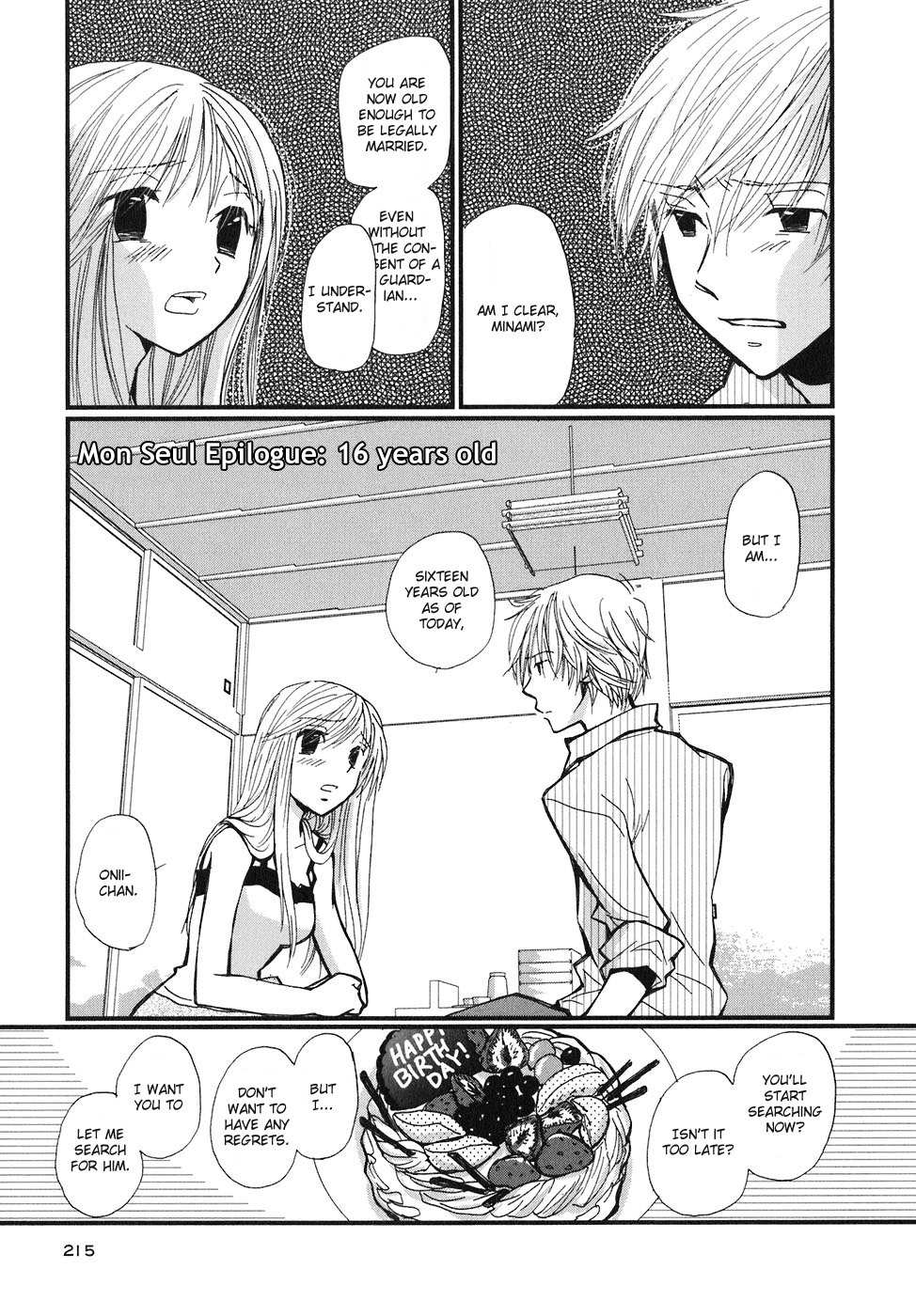 Mon Seul Chapter 6 page 1 - Chapter 6: Epilogue: 16 Years Old