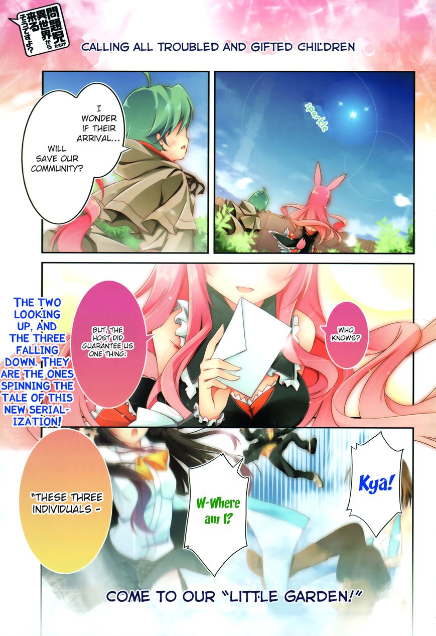 Mondaijitachi ga Isekai kara Kuru sou desu yo? Chapter 1 page 1 - Chapter 1: The Summoning of Troublemakers