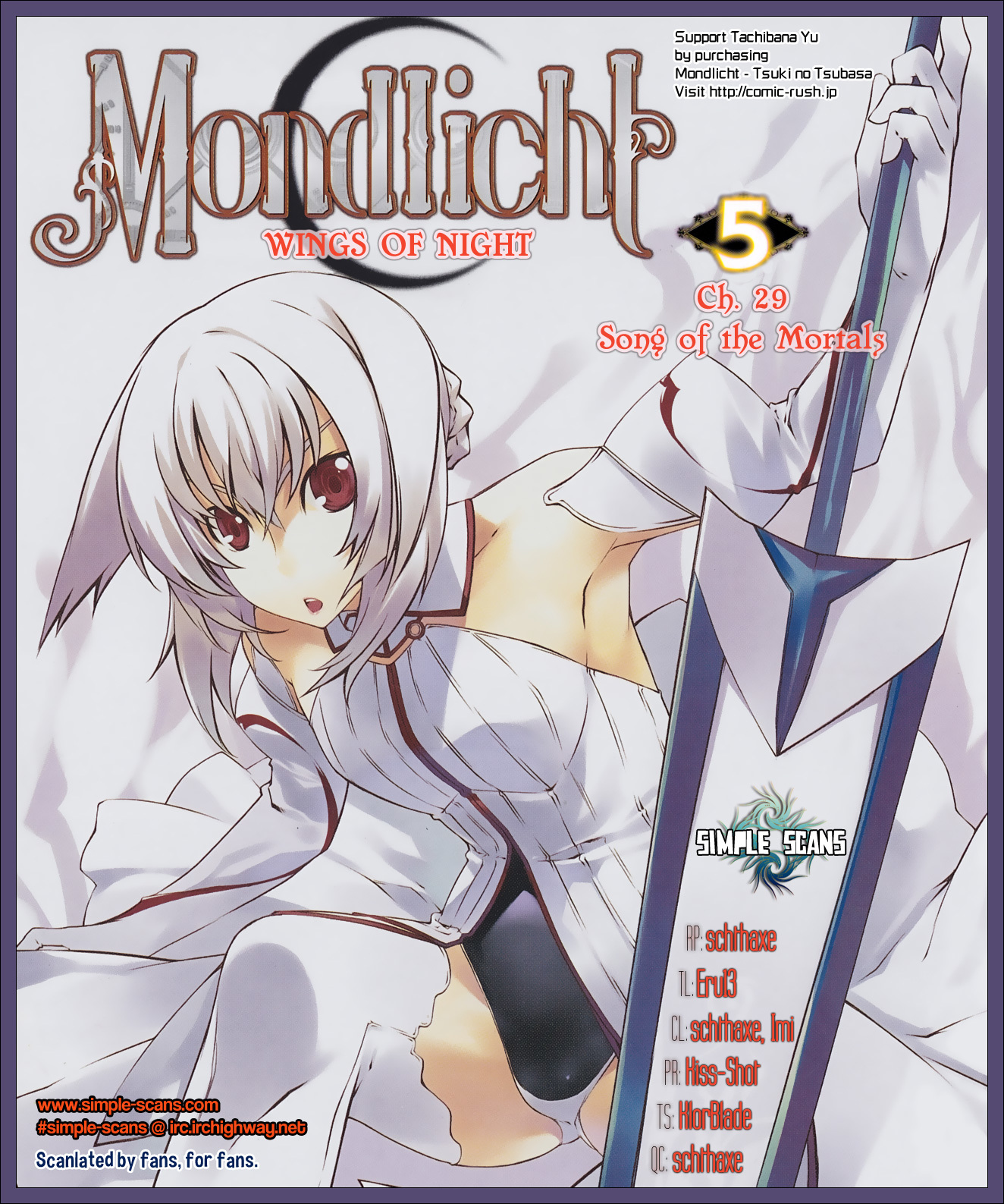 Mondlicht - Tsuki no Tsubasa Chapter 29 page 1 - Chapter 29: Song of the Mortals