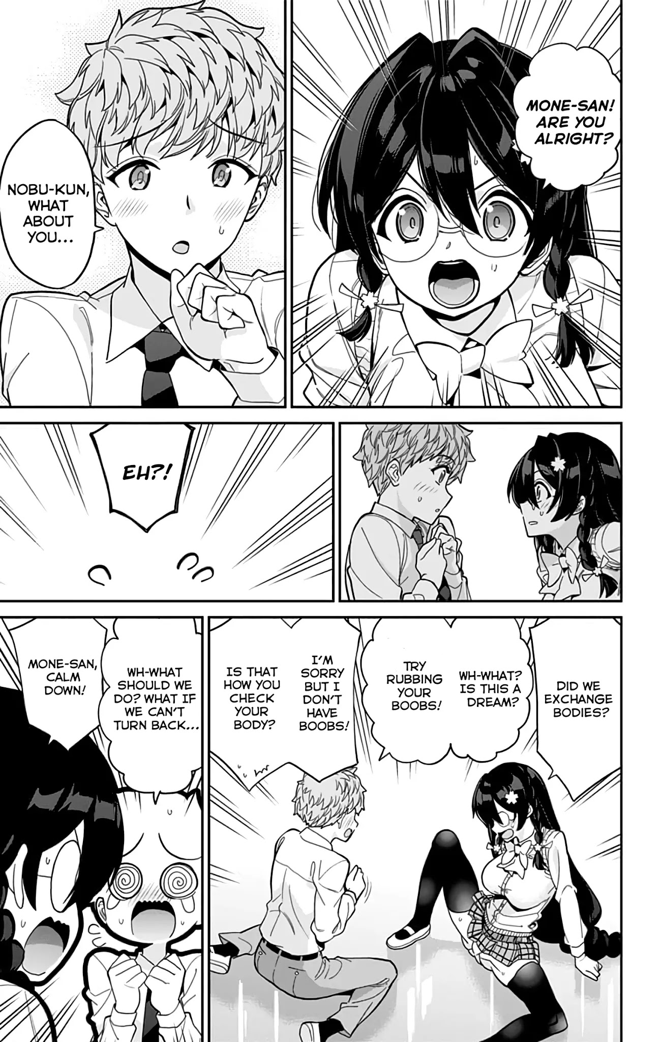 Mone-san no Majime Sugiru Tsukiaikata Chapter 38.5 page 9 - Chapter 38.5: Extra Chapter: Body Exchange