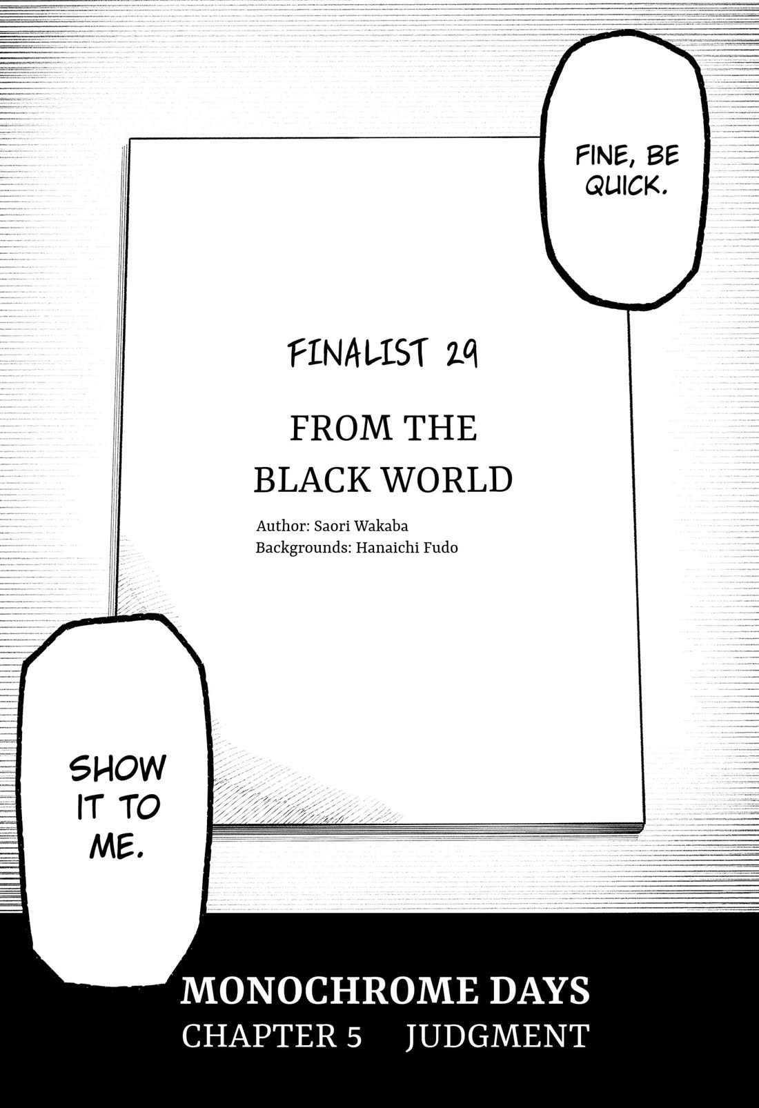 Monochrome Days Chapter 5 page 3 - Chapter 5