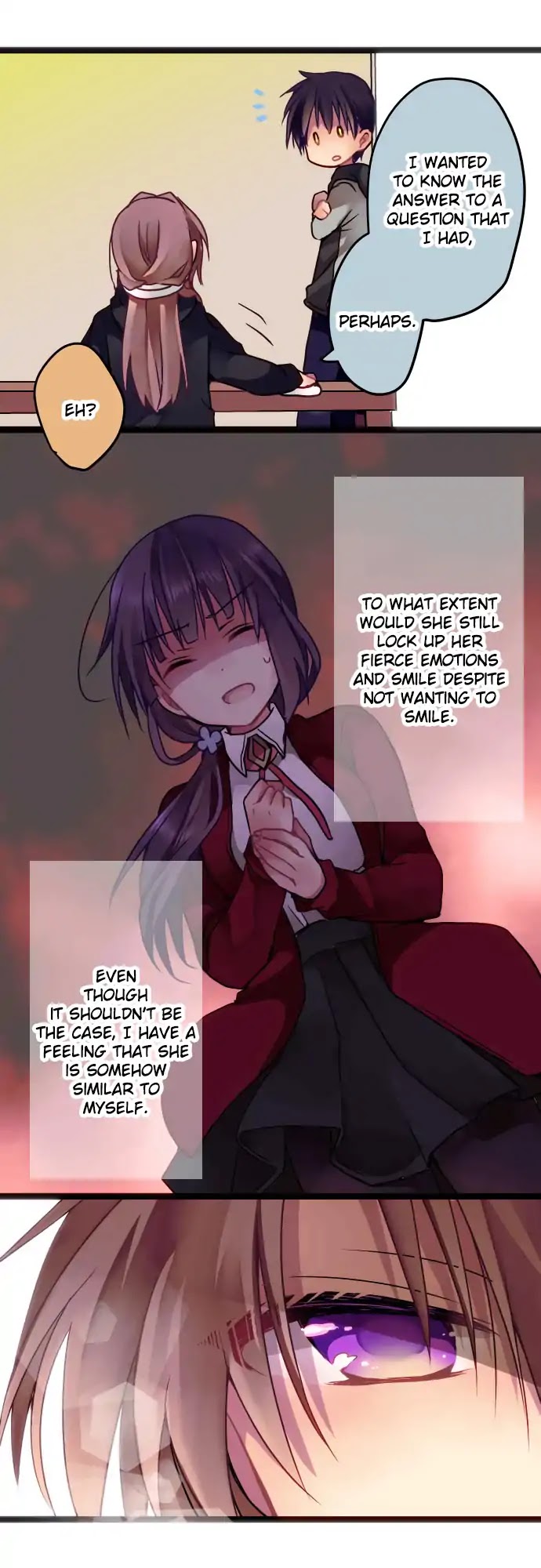 Monochrome Lovers Chapter 15 page 17 - Chapter 15: When I'm here, I have peace of mind