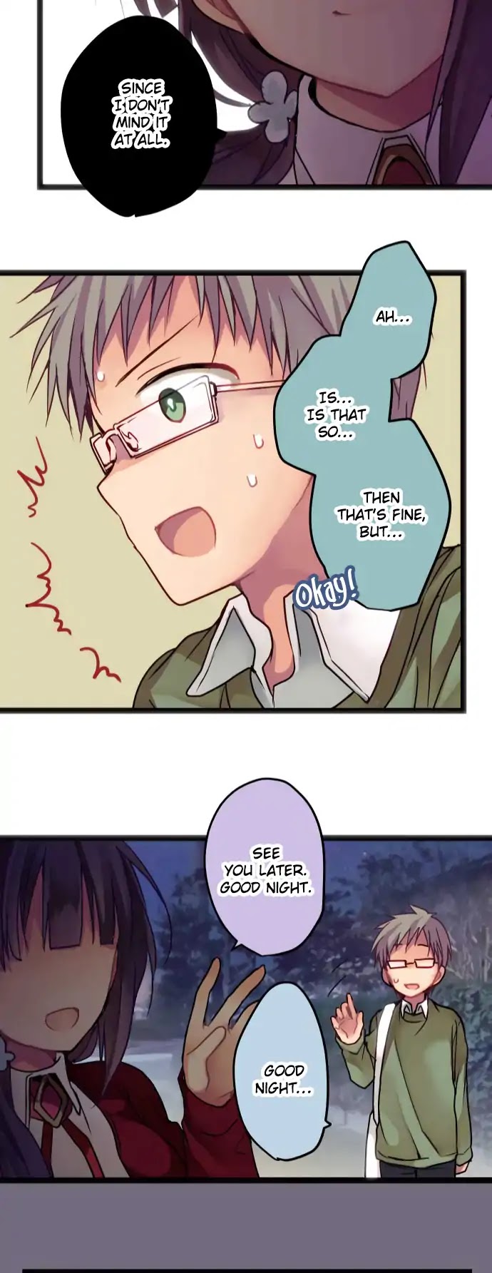 Monochrome Lovers Chapter 15 page 23 - Chapter 15: When I'm here, I have peace of mind