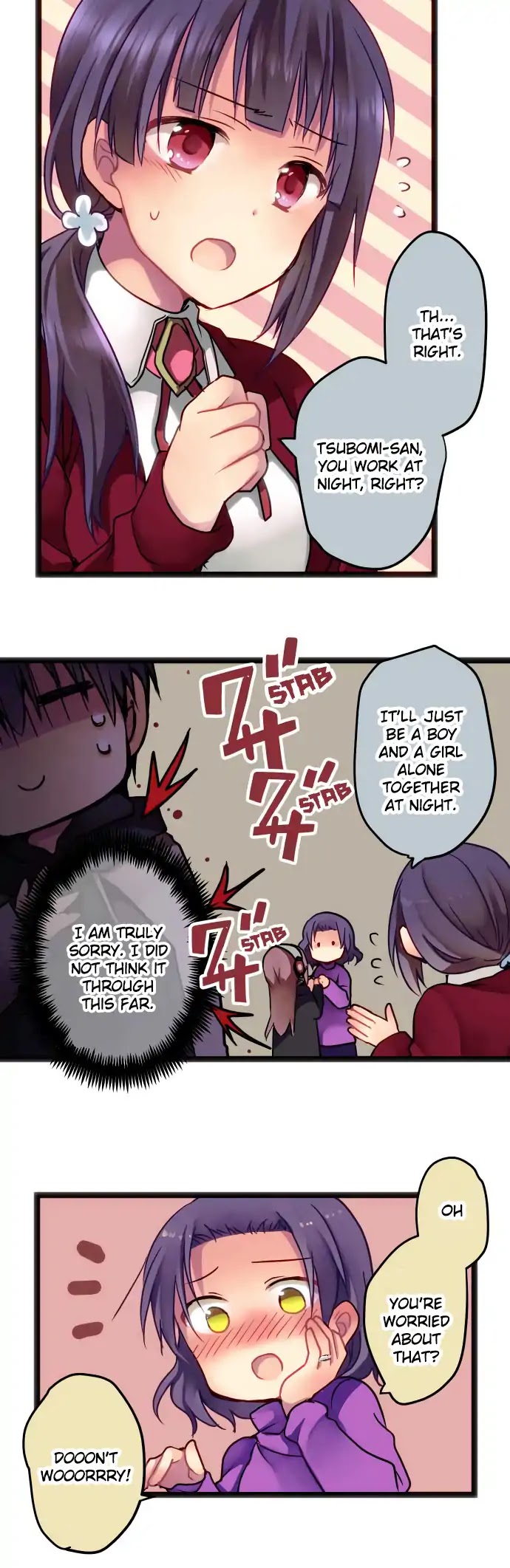 Monochrome Lovers Chapter 15 page 5 - Chapter 15: When I'm here, I have peace of mind