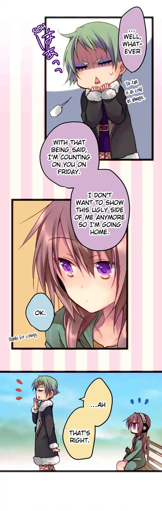 Monochrome Lovers Chapter 18 page 5 - Chapter 18: Just Now, Did You Smile?