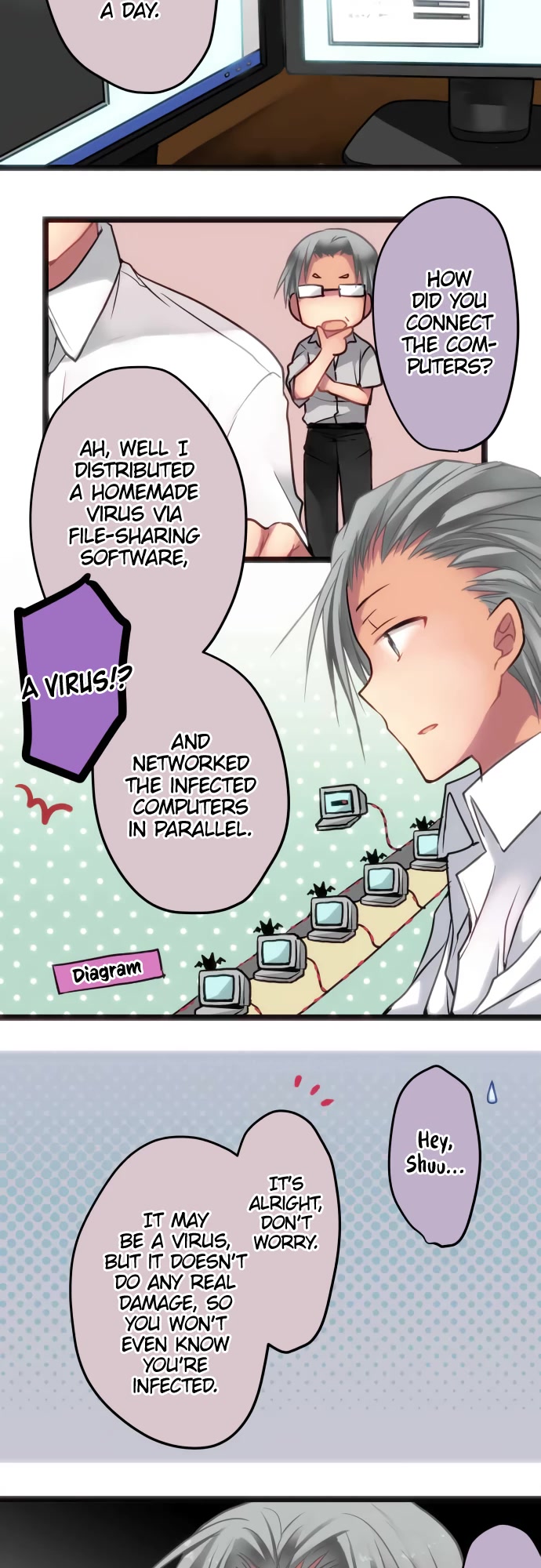 Monochrome Lovers Chapter 50 page 3 - Chapter 50: Time-based Virus