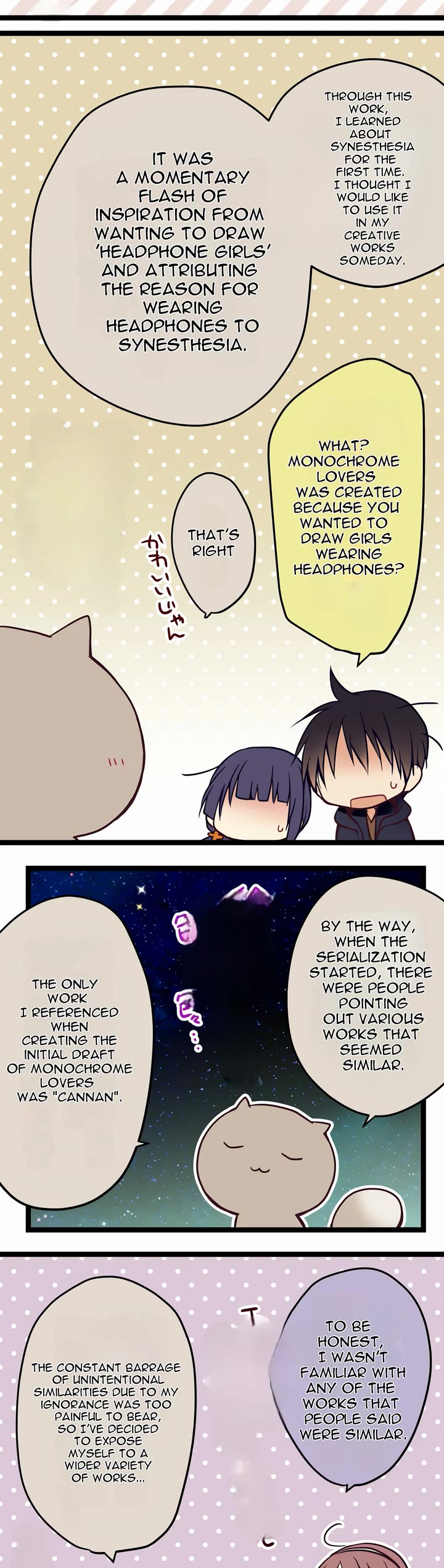 Monochrome Lovers Chapter 55.5 page 4 - Chapter 55.5: EX Monochrome Lovers Q/A