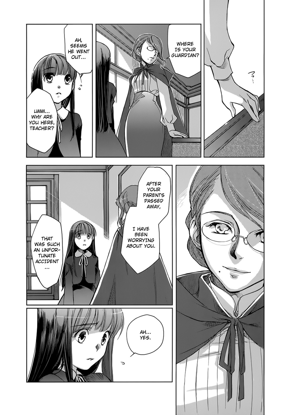 Monochrome Myst Chapter 5 page 21 - Chapter 5: The Voice That Does Not Reach