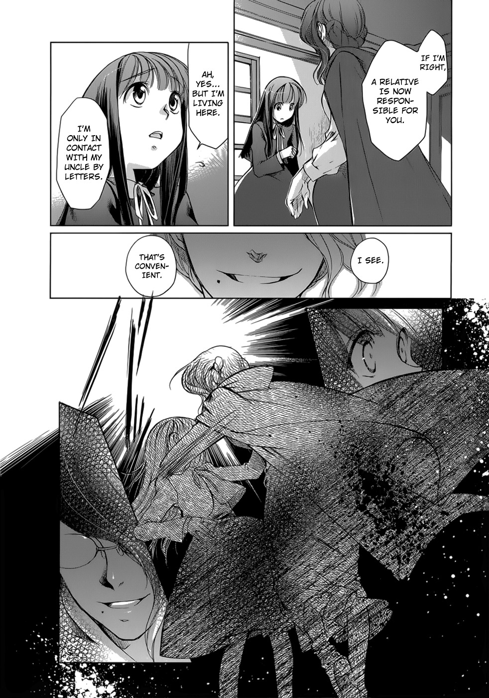 Monochrome Myst Chapter 5 page 23 - Chapter 5: The Voice That Does Not Reach