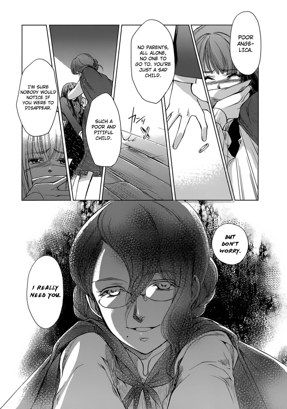 Monochrome Myst Chapter 5 page 24 - Chapter 5: The Voice That Does Not Reach