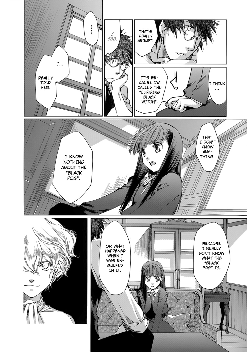 Monochrome Myst Chapter 5 page 7 - Chapter 5: The Voice That Does Not Reach