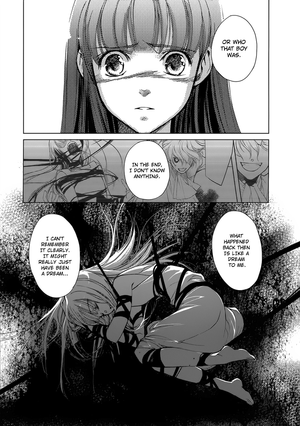Monochrome Myst Chapter 5 page 8 - Chapter 5: The Voice That Does Not Reach