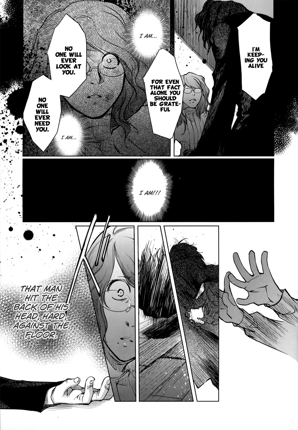 Monochrome Myst Chapter 6 page 19 - Chapter 6: The Dwellers of the Dark