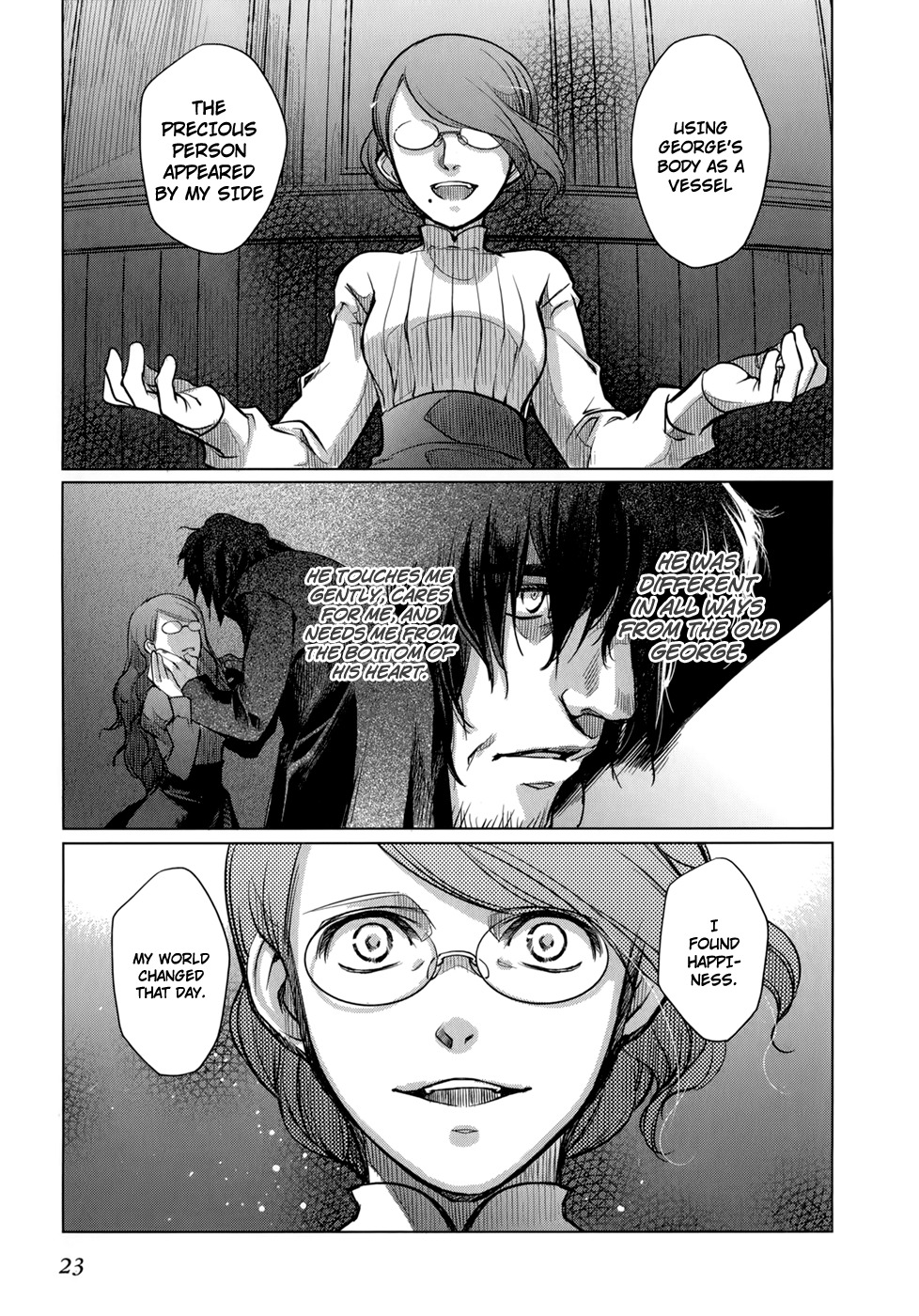 Monochrome Myst Chapter 6 page 23 - Chapter 6: The Dwellers of the Dark