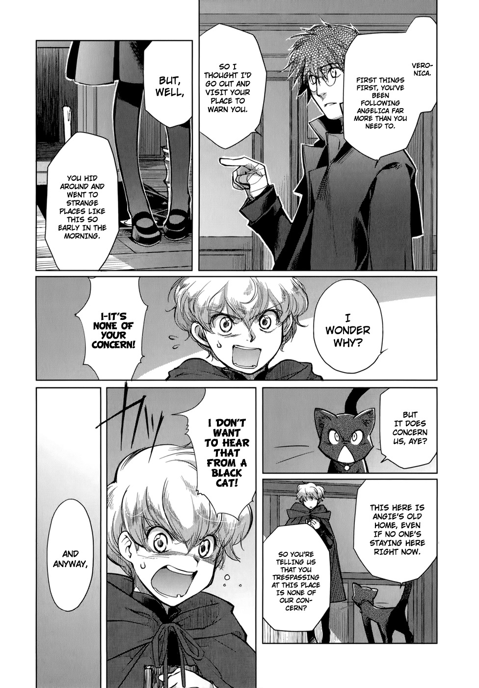 Monochrome Myst Chapter 6 page 7 - Chapter 6: The Dwellers of the Dark