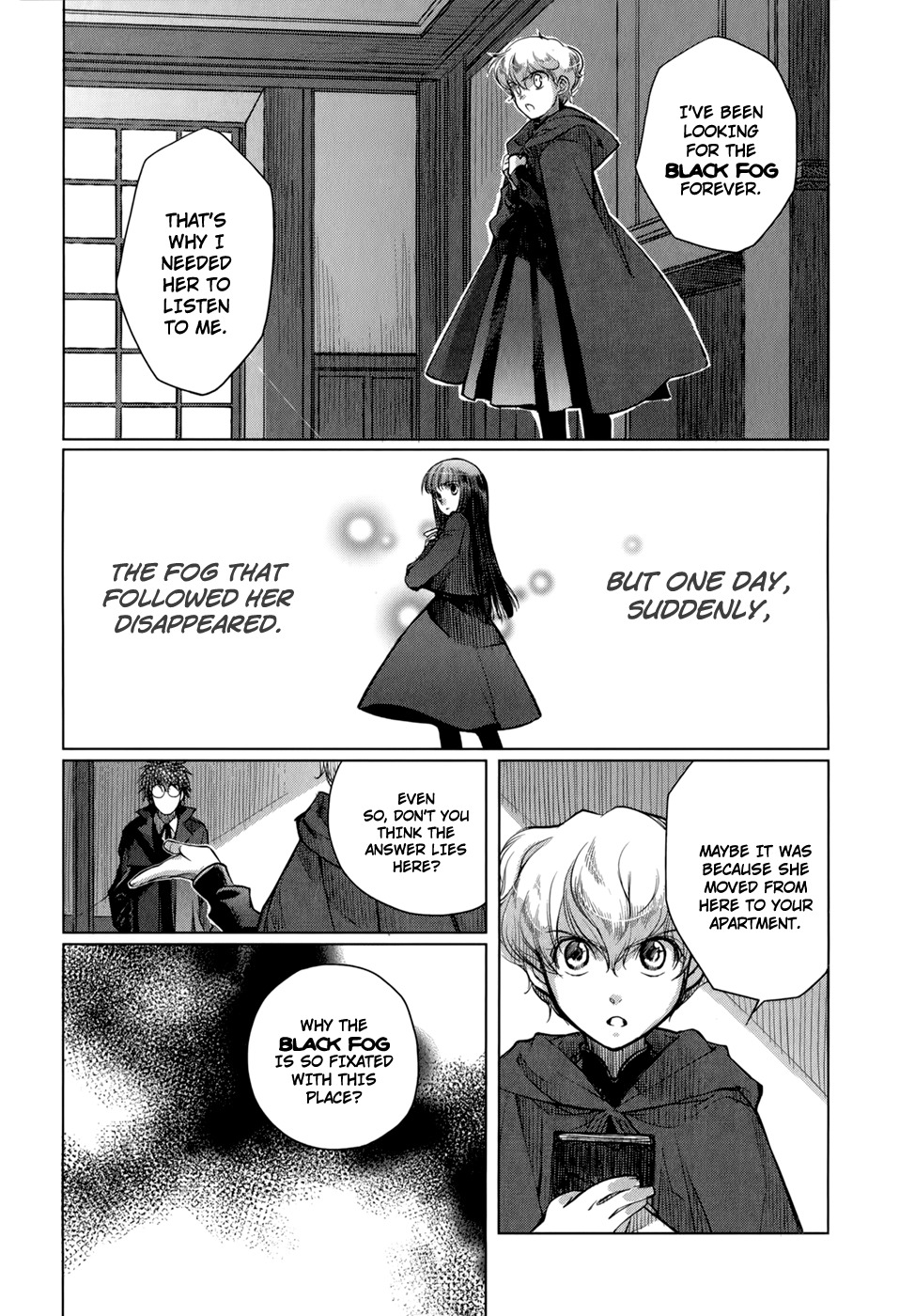 Monochrome Myst Chapter 6 page 9 - Chapter 6: The Dwellers of the Dark