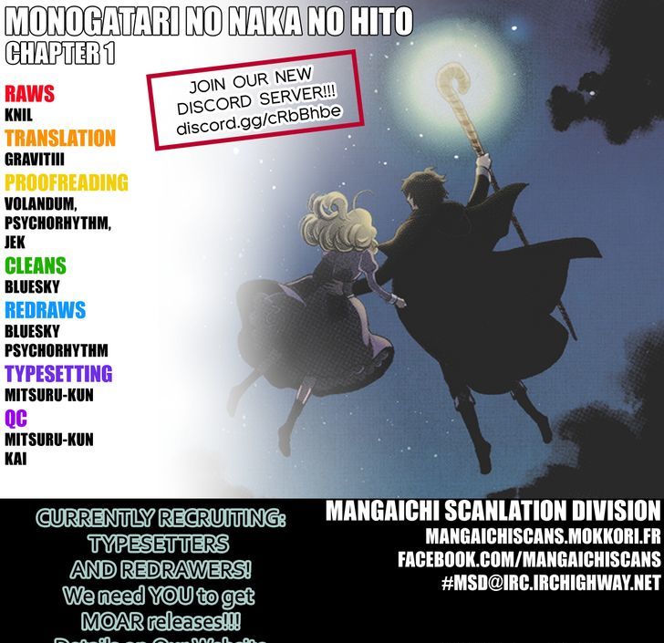 Monogatari no Naka no Hito Chapter 1 page 1 - Chapter 1