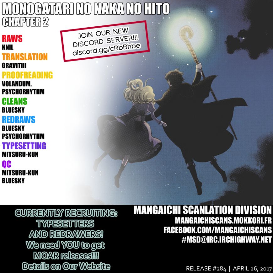 Monogatari no Naka no Hito Chapter 2 page 1 - Chapter 2