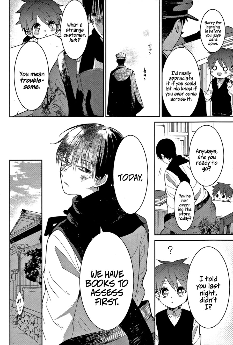 Mononobe Koshoten Kaikitan Chapter 2 page 10 - Chapter 2: Stowed Away