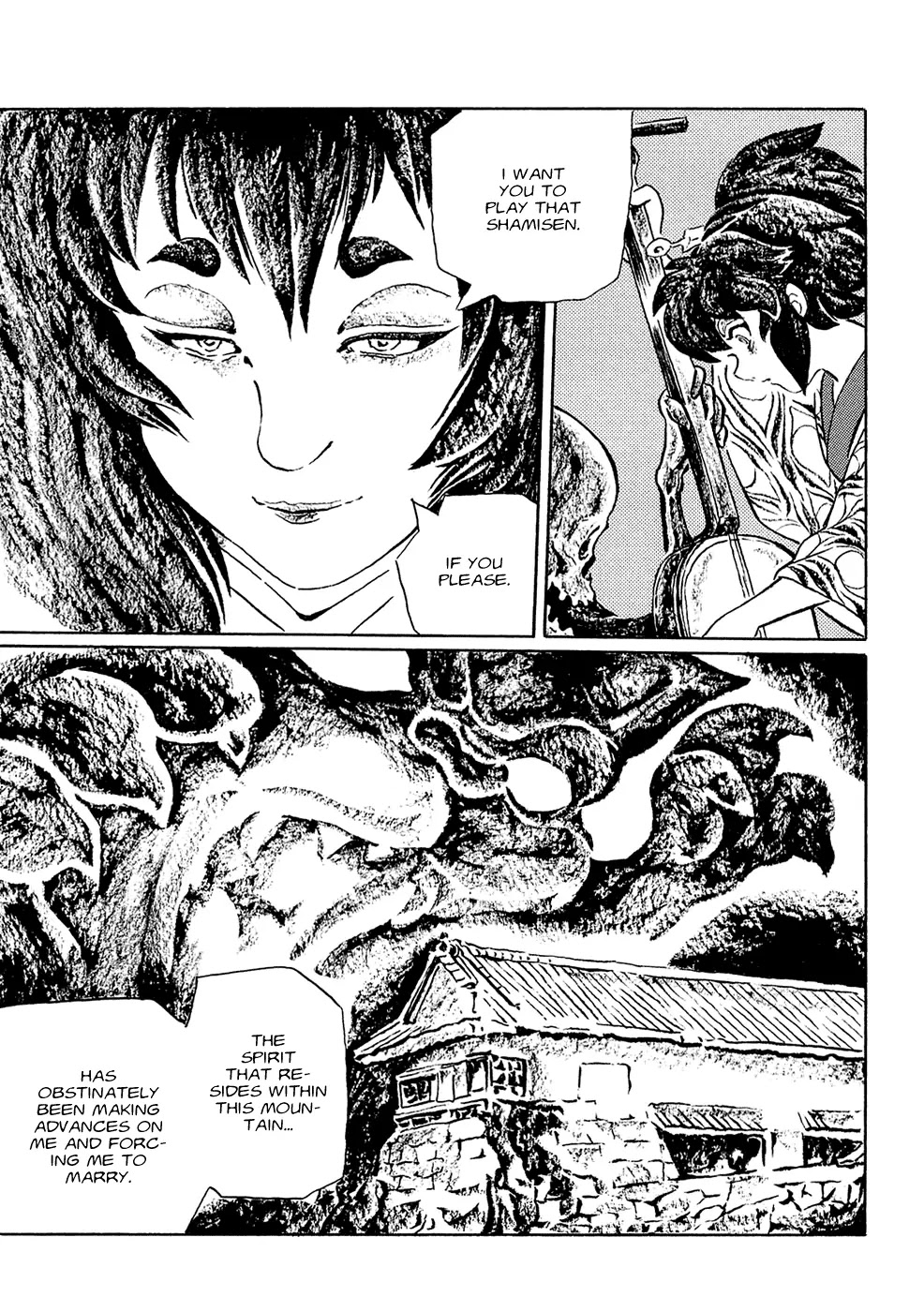 Mononoke Soushi Chapter 4 page 9 - Chapter 4: The "Eye of the Hand" Plays the Shamisen