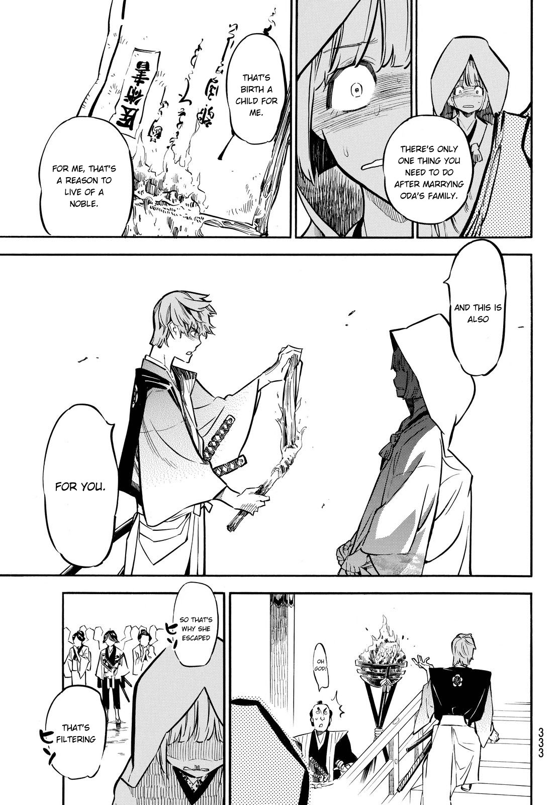 Mononote: Edo Kiketsu Ninja Emaki Chapter 12 page 14 - Chapter 12: The reason to live.