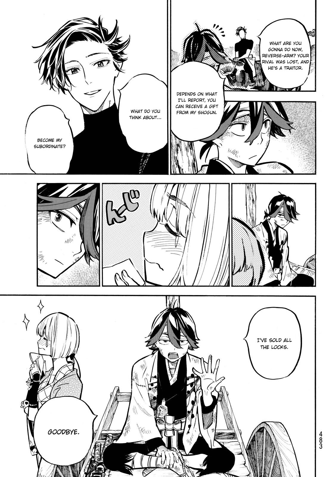 Mononote: Edo Kiketsu Ninja Emaki Chapter 19 page 14 - Chapter 19: The rules. [END]
