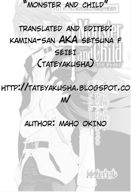 Monster and Child Chapter 0.2 page 1 - Chapter 0 v2 : Oneshot