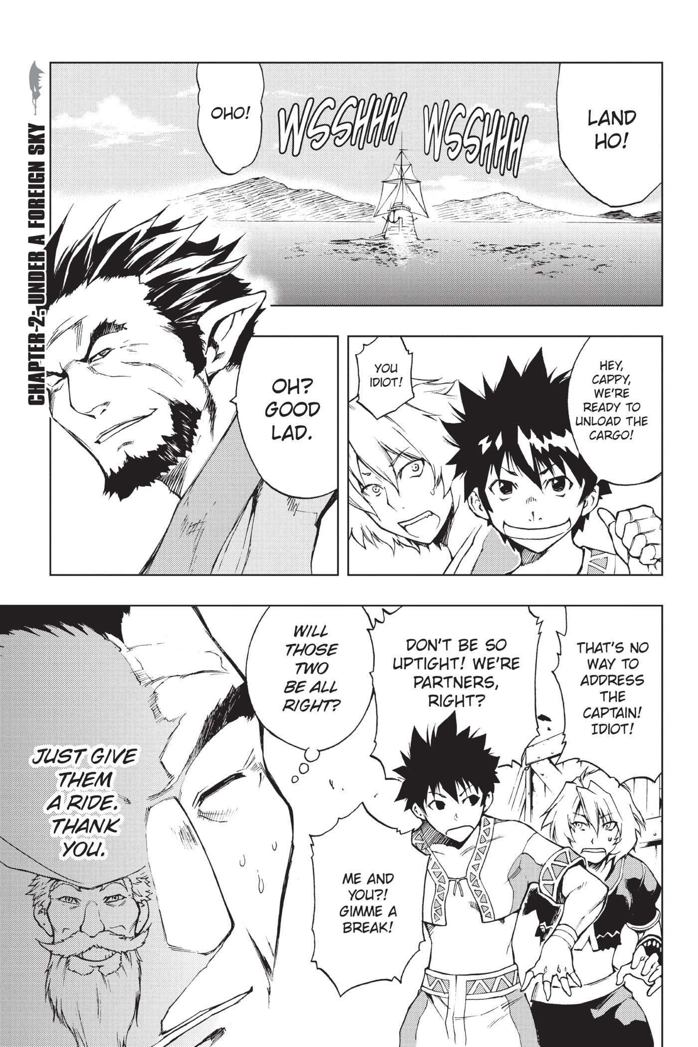 Monster Hunter - Senkou no Kariudo Chapter 2 page 1 - Chapter 2: Under a foreign sky
